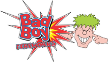 Bad Boy Fireworks Logo. NZ's Best Fireworks